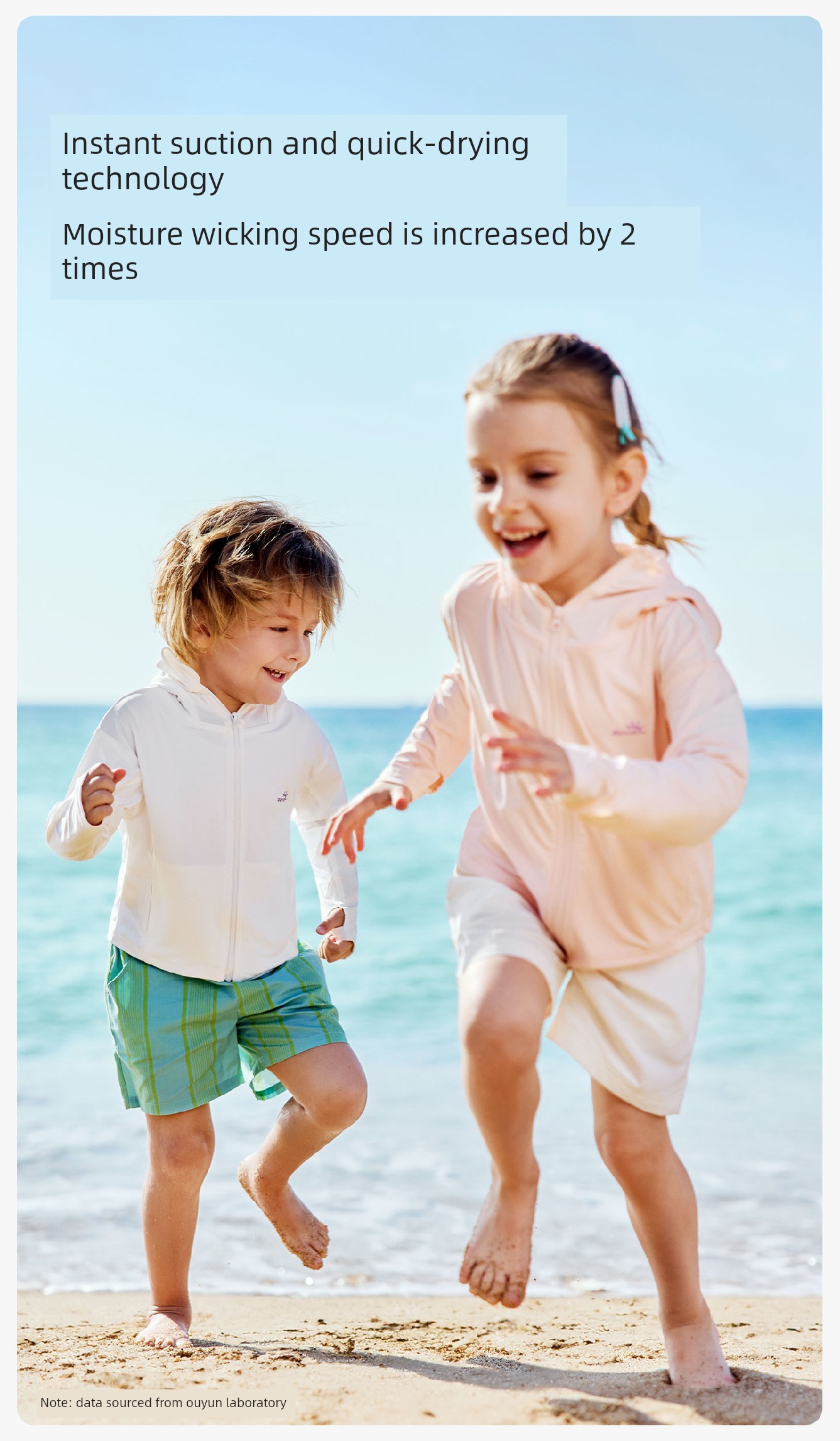 Ouyun [Jelly Cool] Baby Sun Protection Clothing Summer Cool Thin Jacket for Boys and Girls, Infant Lightweight Coat, Children's Sun Protection Shirt — 24
