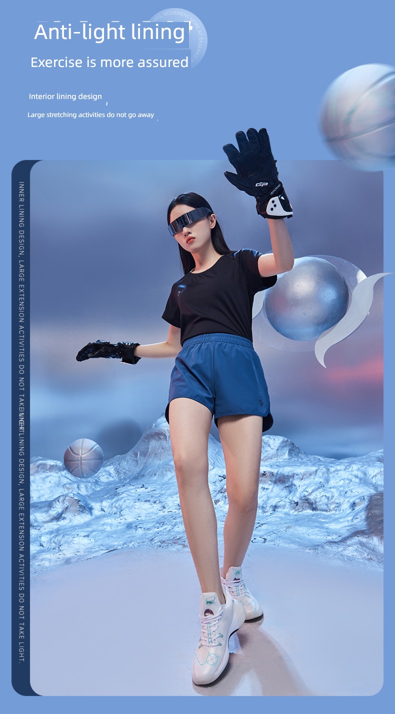 Quasi person ma'am Bodybuilding lining Light proof motion shorts