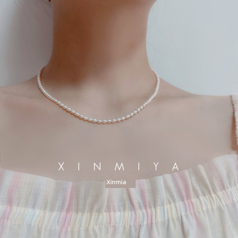Sweet Mia natural freshwater Pearl female Retro necklace