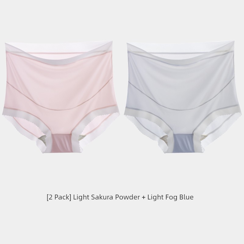 High Waist Belly Support Special Cotton Crotch Ice Silk Pregnant Women's Underpants — 1