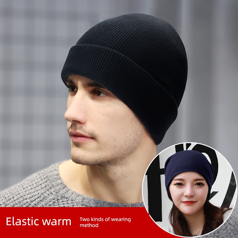 fit round face Big head circumference Autumn and winter Versatile Hat