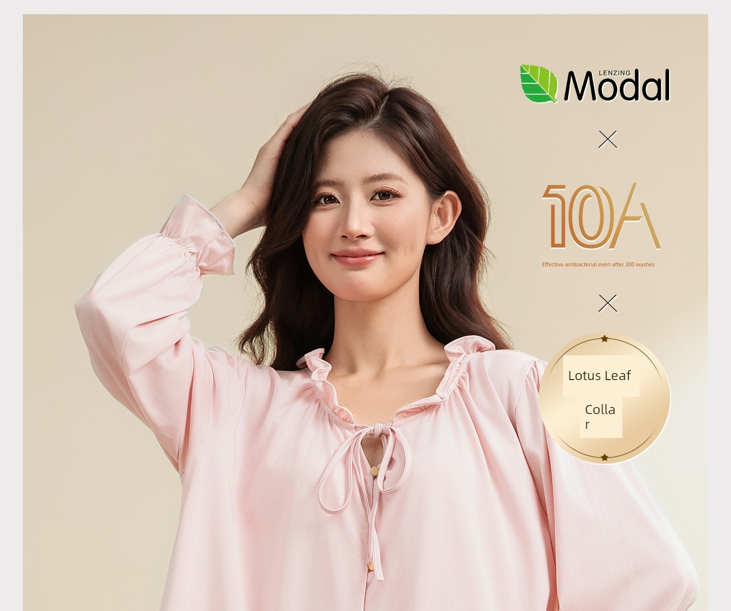 Gongxun Modal Postpartum Pajamas, Home Wear, Thin Style for All Seasons, Antibacterial Nursing and Breastfeeding Clothing Set for Pregnant Women — 2