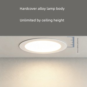 Led Recessed Downlight for Home Use, Ultra-Thin 4-Inch 12W, 6inch Hole Light for Living Room Ceiling, Commercial Use
