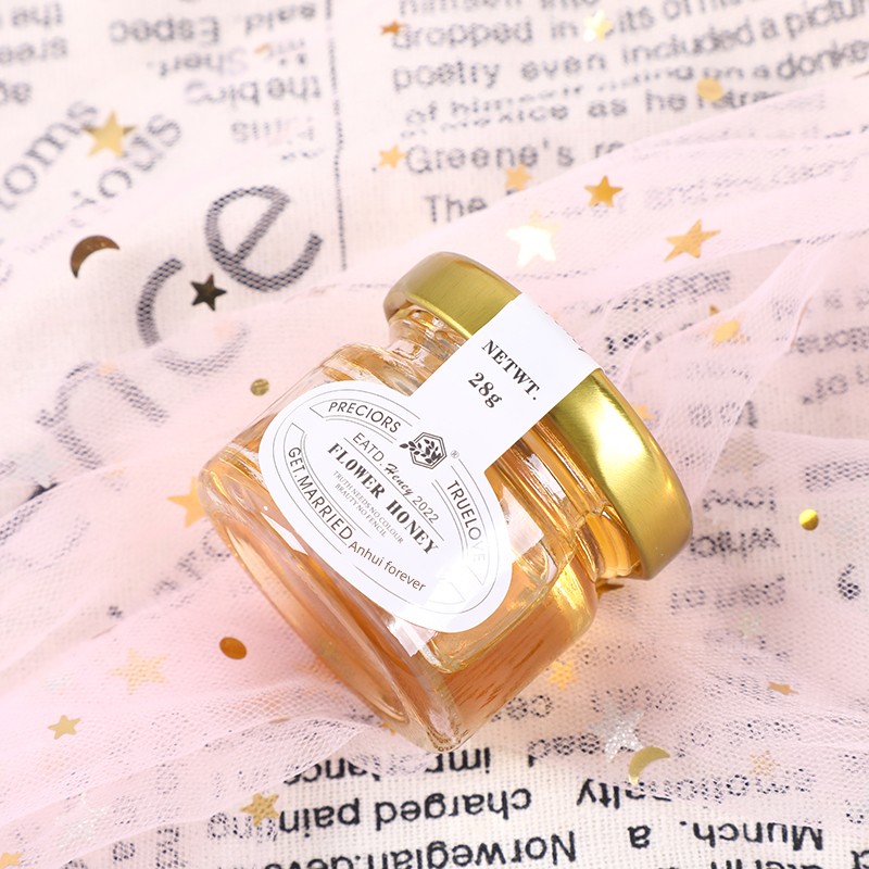 Wedding Honey Small Bottle Gift Box, Wedding Honey Souvenir, Full Moon Return Gift, Birthday Gift