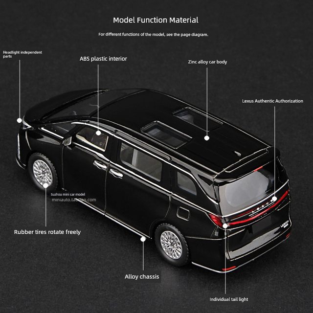 Maisdi1 64 Relfa LM500H car model Nanny car MPV alloy car model simulation collection ornaments