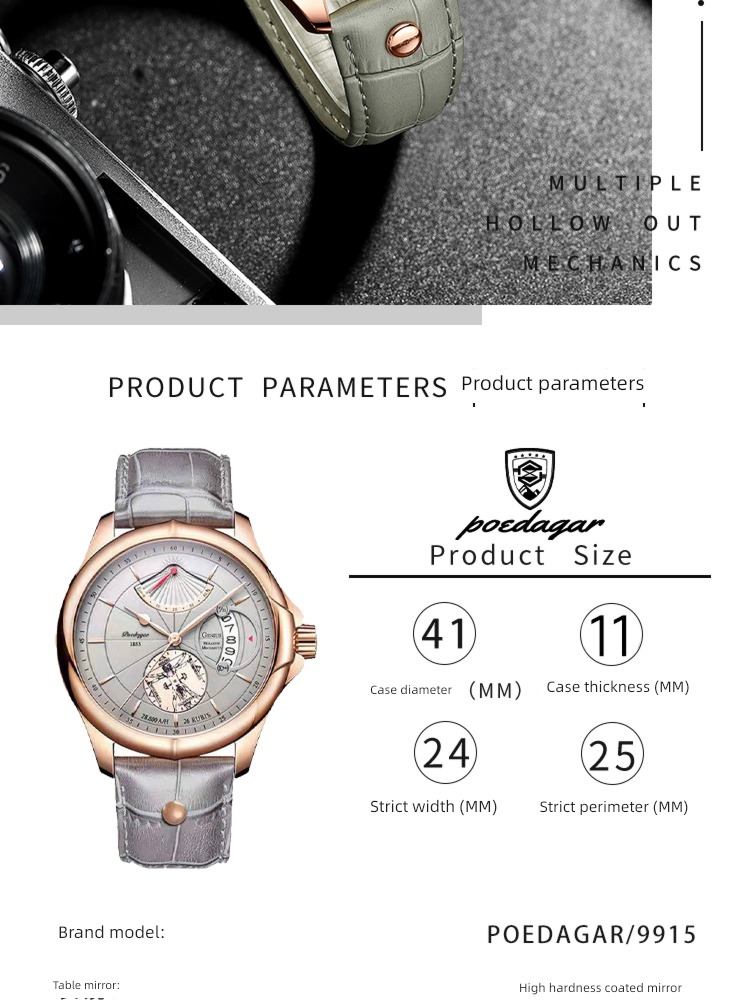 student top ten Advanced sense quartz Men's style Mechanical watch