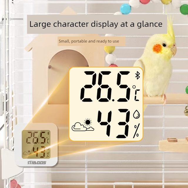 Thermometer, precise and high-precision indoor electronic mini dry thermometer meter for turtle crawling pet breeding