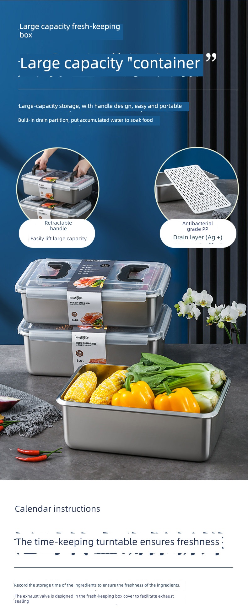 Finland seal up Lunch box Refrigerator go to work 316 stainless steel