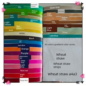 Wheat Straw Strips Parent-Child DIY Wheat Straw Painting Finished Product Pure Handmade Extra-Long Straw Weaving Materia
