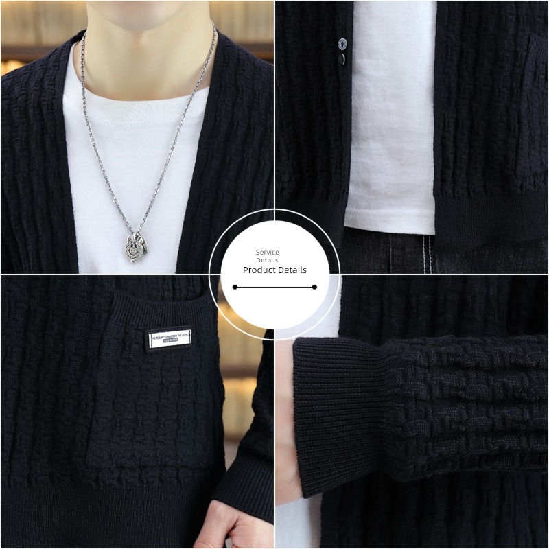 Korean version Self-cultivation Short man youth leisure time sweater