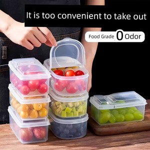 Fruit Box for Carrying Out Food for Elementary School Students, Special Picnic Transparent Lunch Box with Compartments f