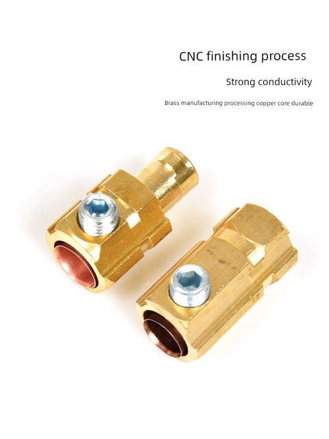 European-style welding machine welding handle quick joint butt socket accessories Pure copper cable lengthening extension connector