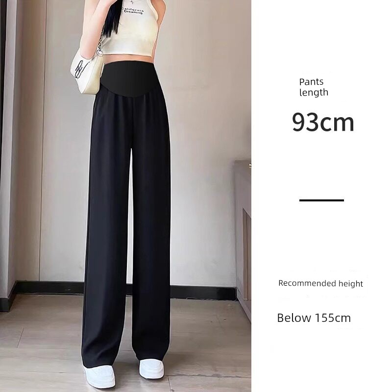 Jq Jingqi Maternity Pants for Autumn 2026, New Style Wide-Leg Suit Pants, Non-Tightening on the Belly during Pregnancy, Autumn and Winter Maternity Wear — 5