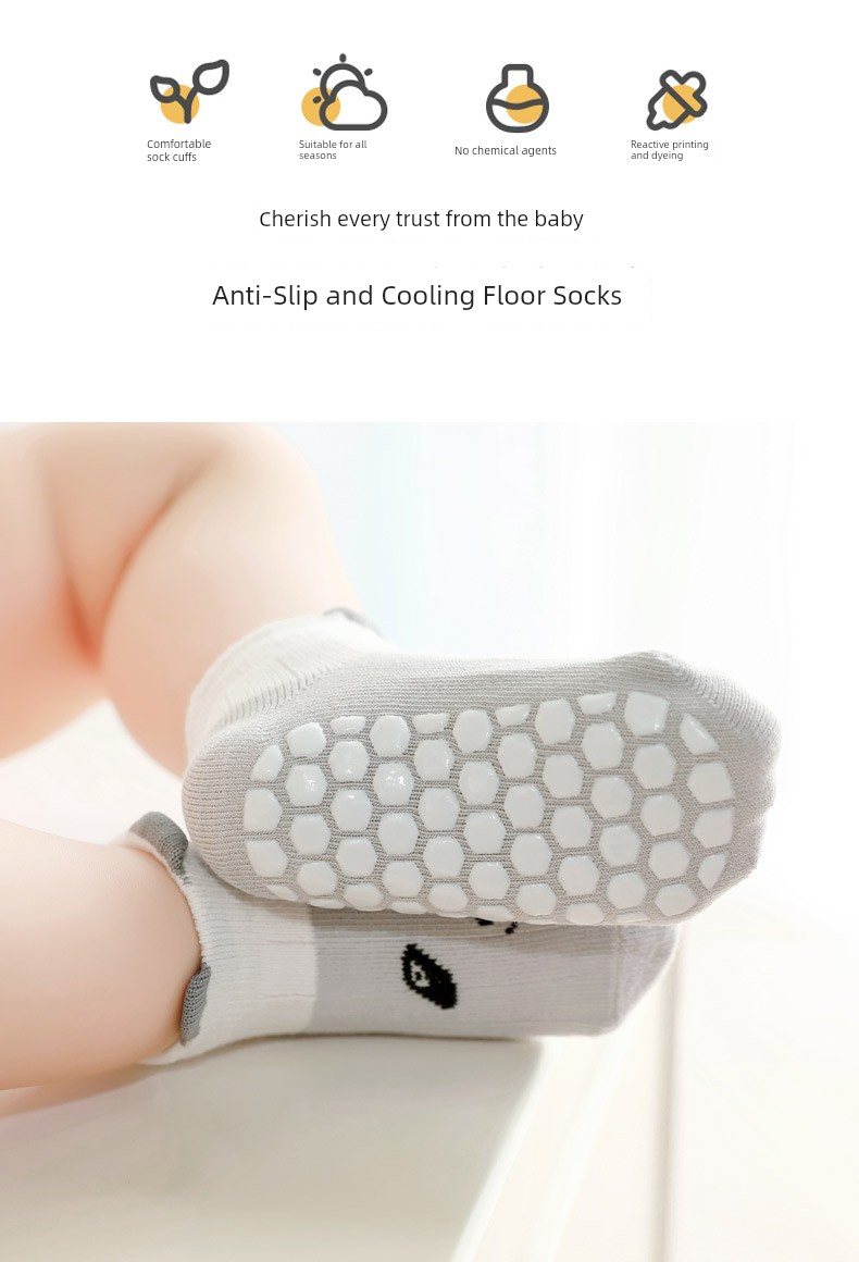 Spring and Summer Early Education Boneless Loose Indoor Shoes Room Socks — 5
