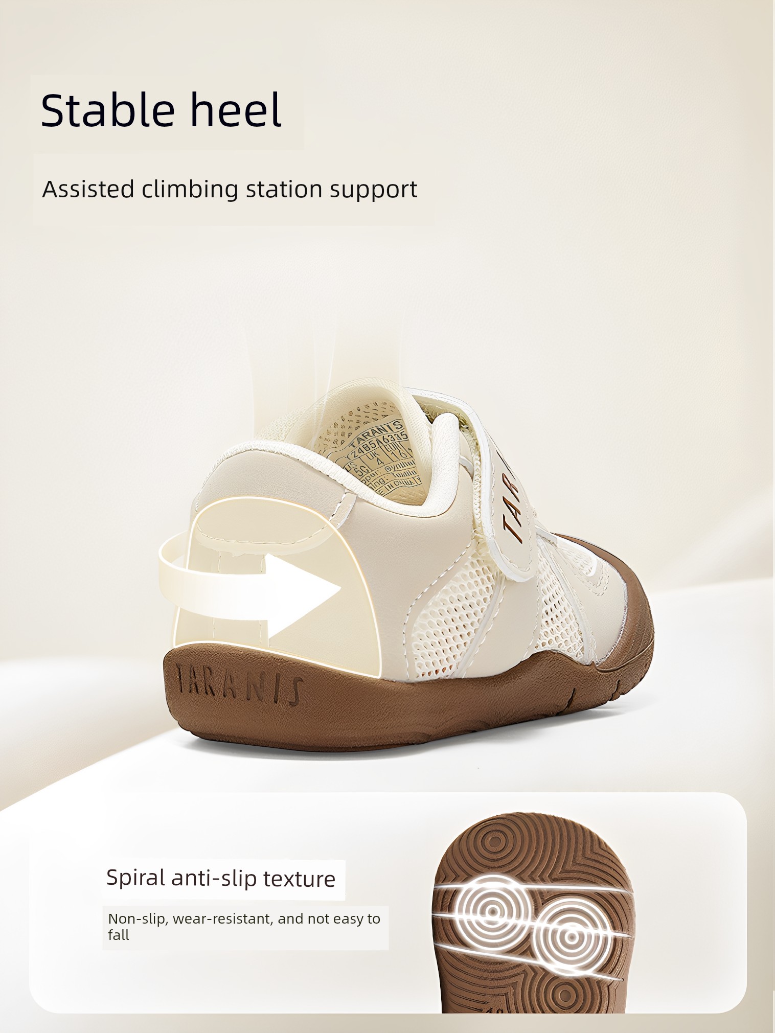 Tyrannis Children's Shoes 101 Step-Pre-Walking Shoes for Boys, Soft-Soled Newborn Shoes for Girls, Breathable and Comfortable Infant Shoes — 4