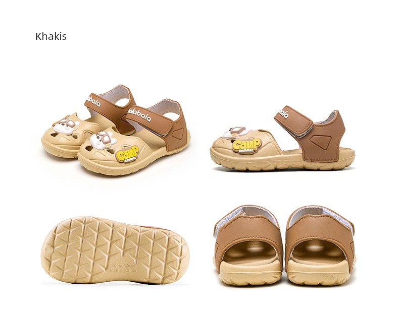 Balabala Kids Slippers Hole Shoes Summer Non-Slip Soft Bottom Baby Boy Girl Sandals Outdoor Sandals — 17