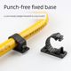 Punch-free wire manager water pipe fixed buckle gas pipe fixed seat line card wire clip pipe card network cable wiring tool
