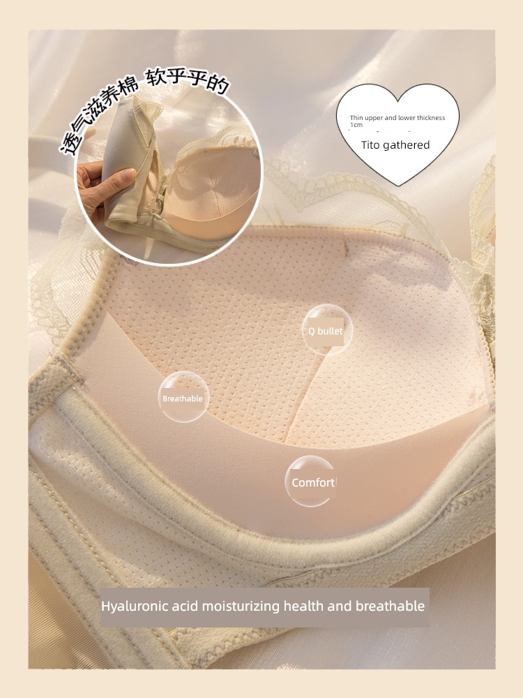 sexy Significantly larger Wireless  Upper support Smooth surface Bras Underwear