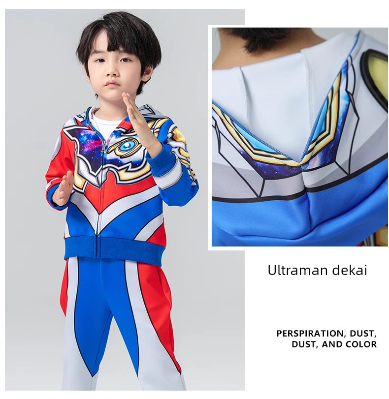 2026 New Genuine Ultraman Clothing Children's Set Boys' Spring and Autumn Sports Outfit Boys' Zero Children's Clothing — 19