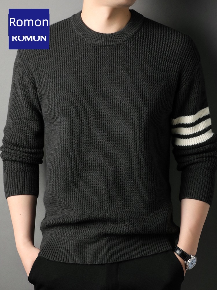 Romon Round neck autumn comfortable ventilation sweater Sweater