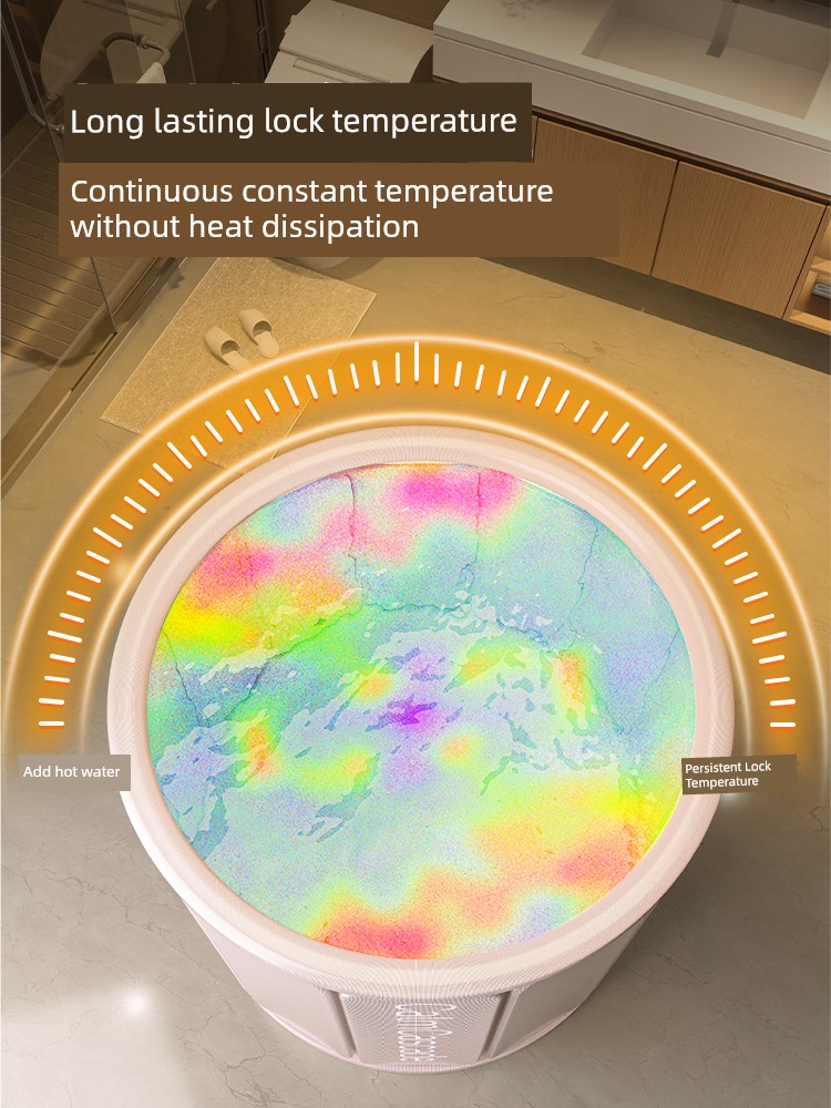 Bath Barrel Foldable Bathtub Adult Bath Bucket For Home Adult Body Bath Bucket Bath Barrel Thickened Fabulous Thermal Appliance
