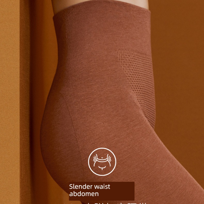 Autumn and winter Buttock lifting The abdomen Tight fitting wool Plush Leggings