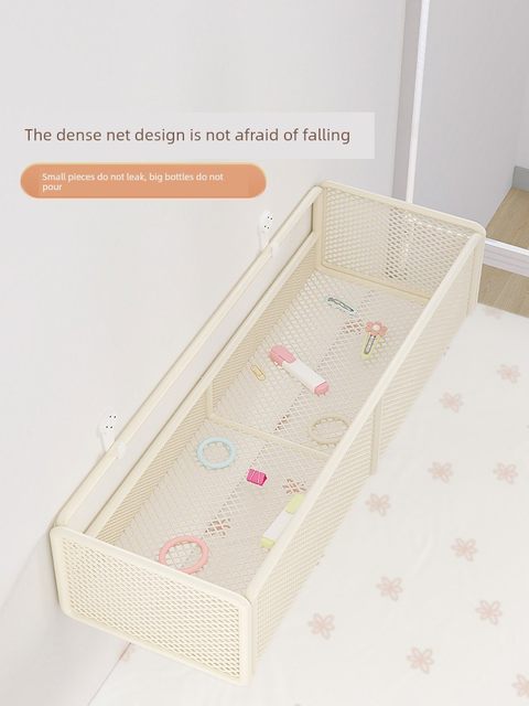 Door wall storage rack on the bedside bedside bed hanging wall hanging basket dormitory storage basket student without hole punching