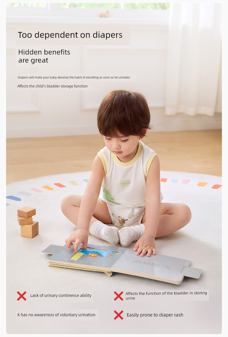 Purcotton Toilet Training Pants Male and Female Baby Kids Diaper Baby Underwear Washable Ring Baby Diapers Handy Gadget — 7
