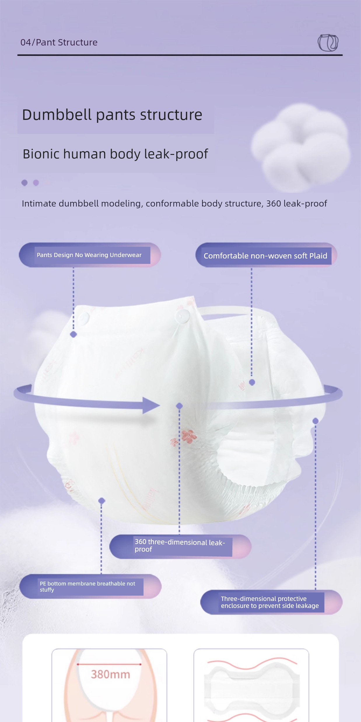 Kaili Metering Type Lochia plus Size Sanitary Napkin — 13