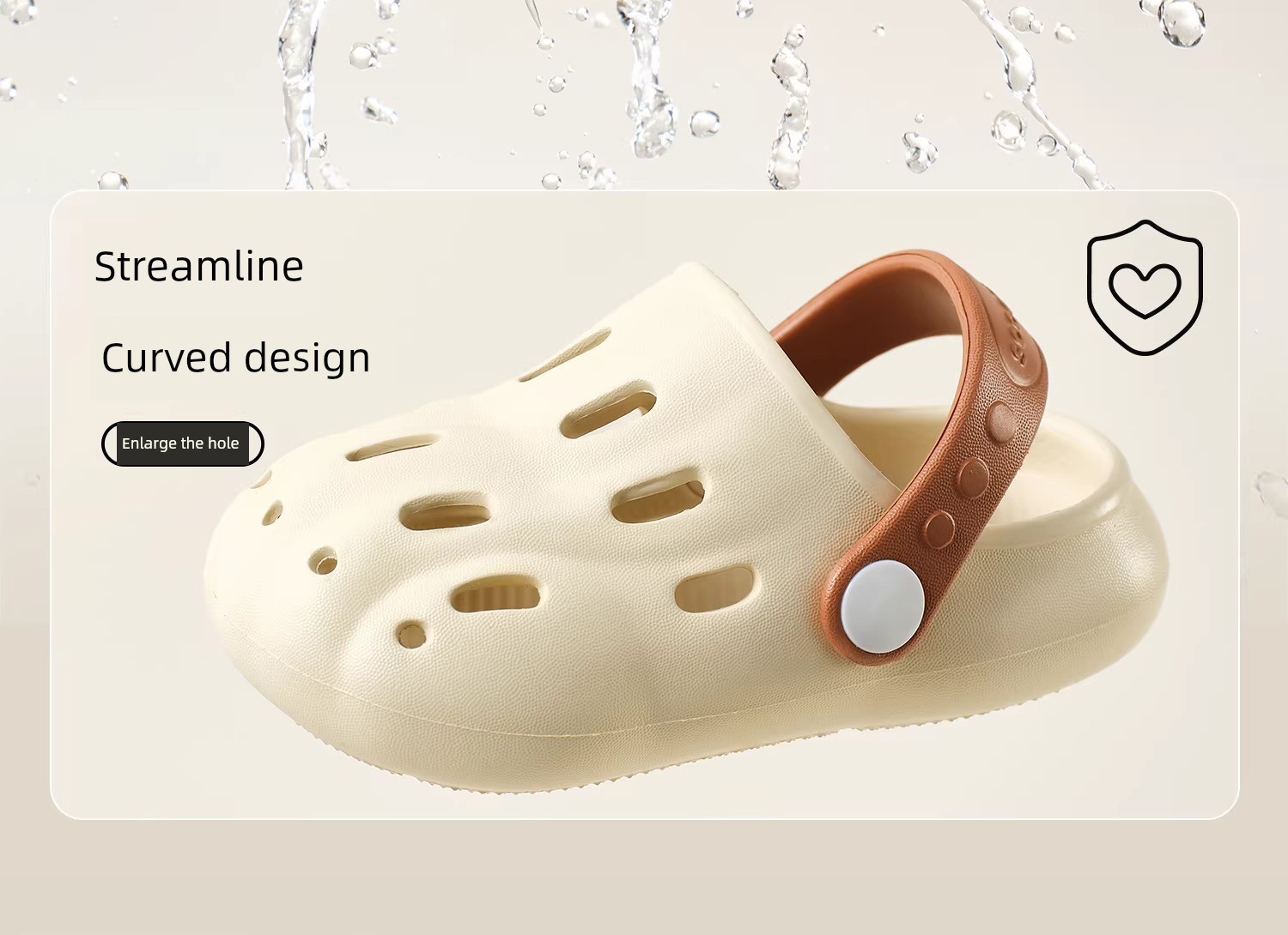Kechao Children's Clogs for Boys and Girls, Summer Closed-Toe Sandals for Babies, Non-Slip Indoor Bath Slippers for Infants and Toddlers — 15
