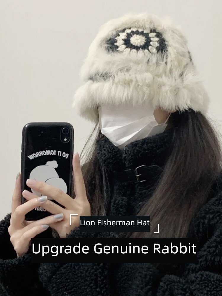 female Autumn and winter Tiger head Chinese style Fisherman hat Lion dance