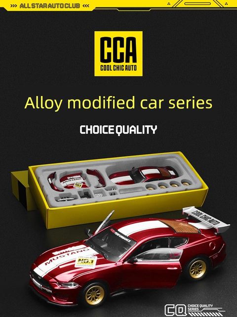 1/42 assembled version Ford Mustang GT alloy car model racing removable children's toy gift ornaments