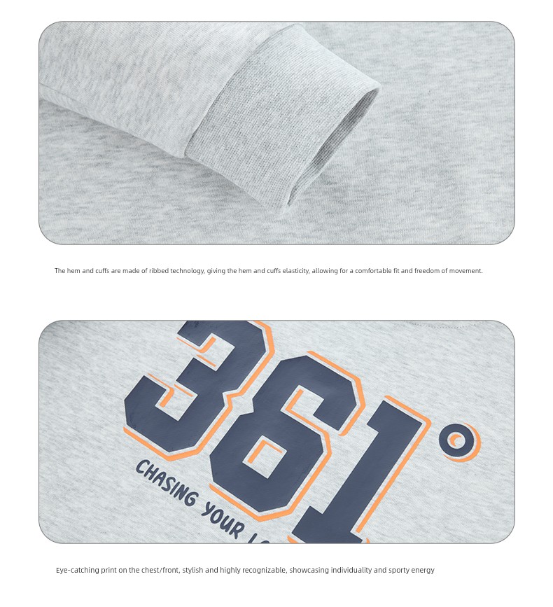 361 ° Children's Clothing for Boys and Girls, Pullover Sweatshirt, Round Neck, Autumn and Winter 2026 New Autumn Style, Fleece-Lined Long-Sleeved Sports — 66