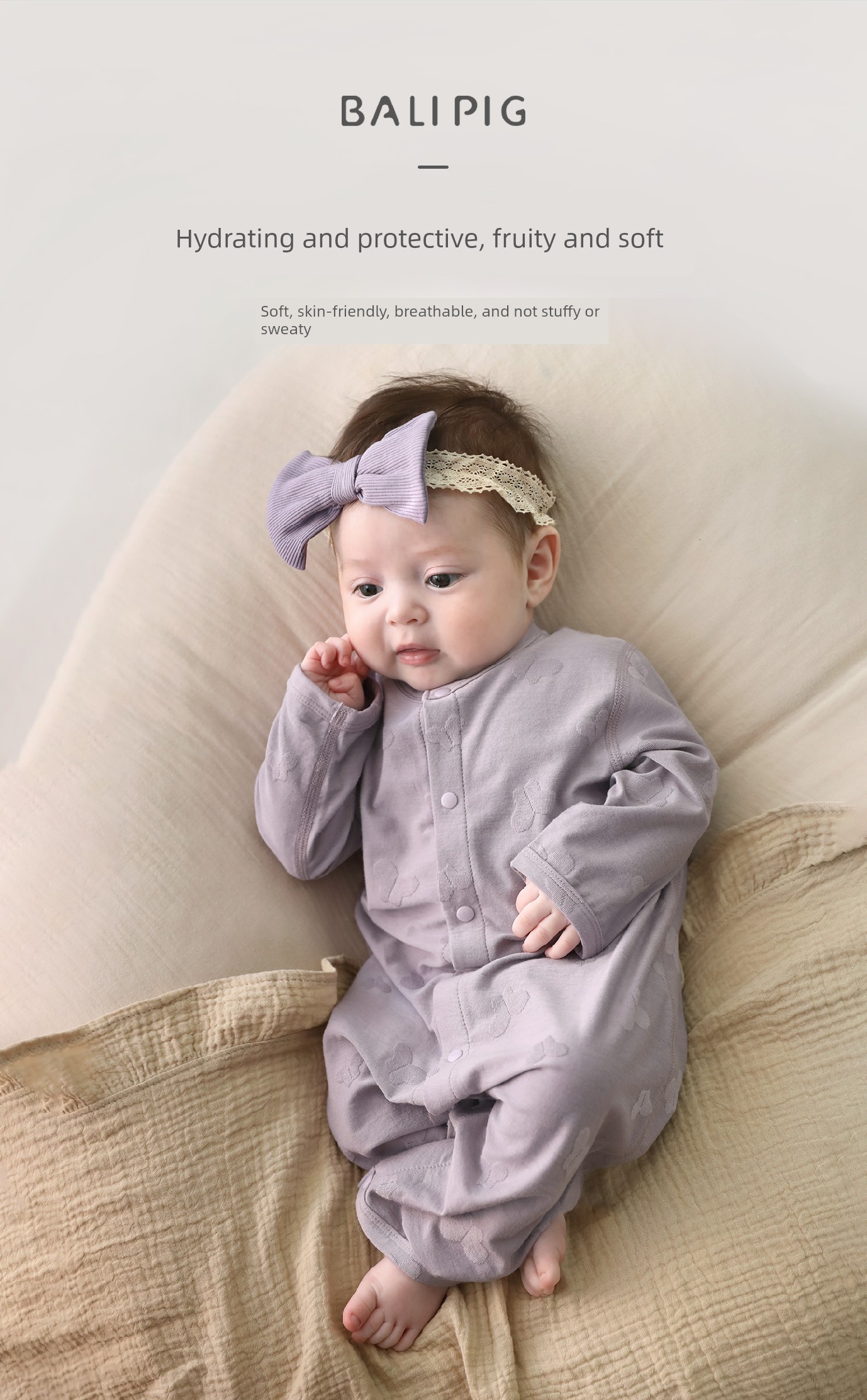 [Bamboo Fiber] Baby Jumpsuit Newborn Autumn Long-Sleeved Romper Crawling Suit Spring and Autumn Pajamas Baby Clothes — 10