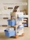 Schoolbag storage rack movable trolley book storage tool for home multi-layer office desk storage rack