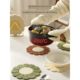 Japanese quality creative sunflower silicone heat insulation pad home dining table pad anti-scalding pot pad bowl pad high temperature resistance