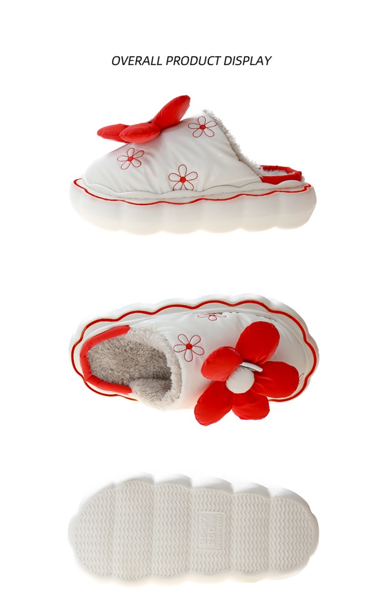 Thick bottom ma'am winter Home Furnishing waterproof Baotou Cotton slippers