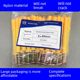 Small yellow fish plastic expansion tube expansion screw bolt expansion plug rubber plug with self-tapping 6/8/10/12mm