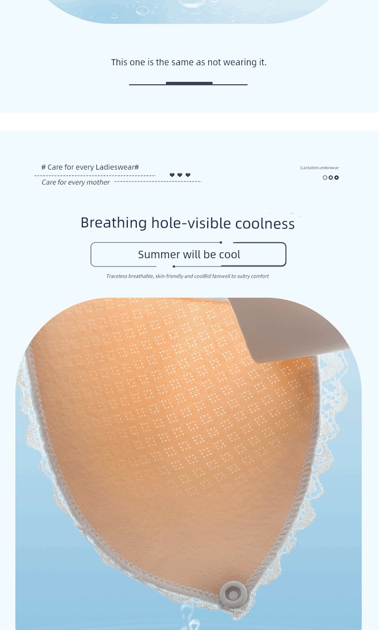 Vest Breastfeeding Intimates Push up and Anti-Sagging Breast Milk Period Maternity Bra Postpartum Feeding Front Buckle Thin Bra — 4