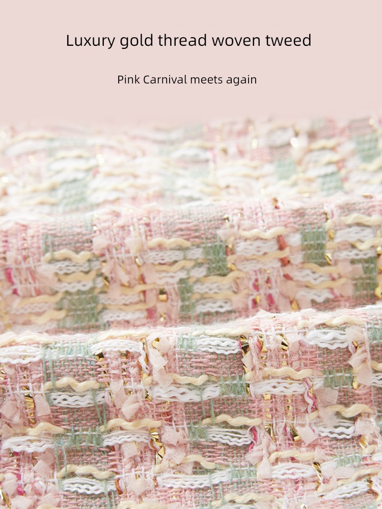 Fragrant shadow Pink Celebrity Tweed have cash less than that is registered in the accounts loose coat