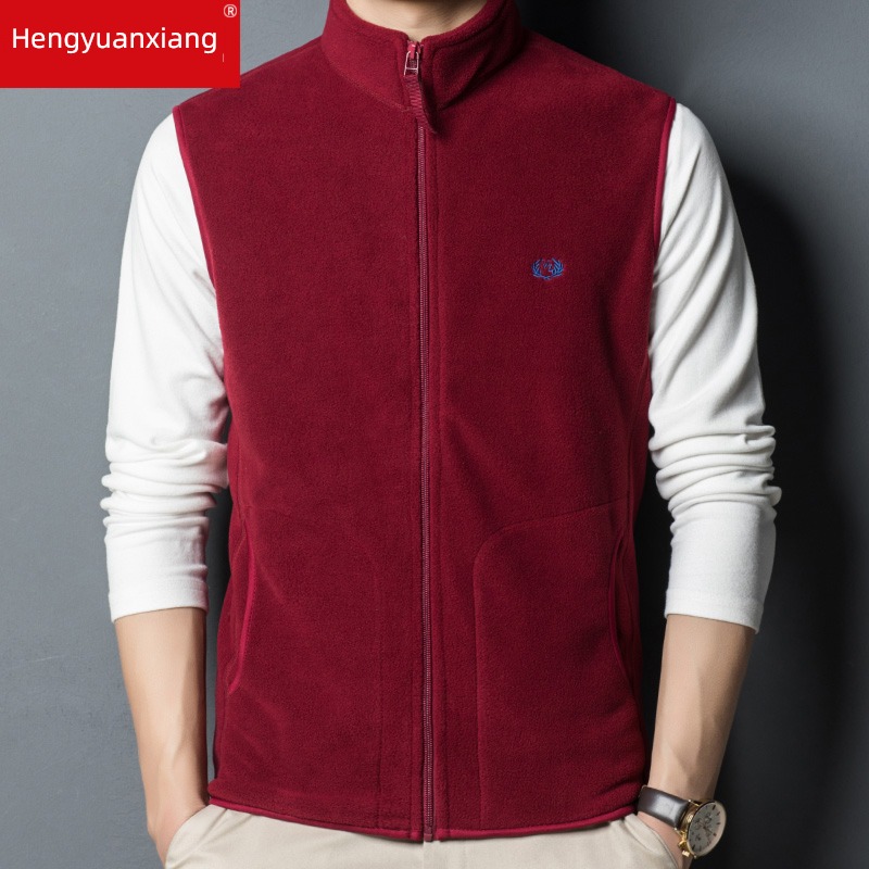 hyz  Sleeveless waistcoat Fleece Autumn and winter Vest