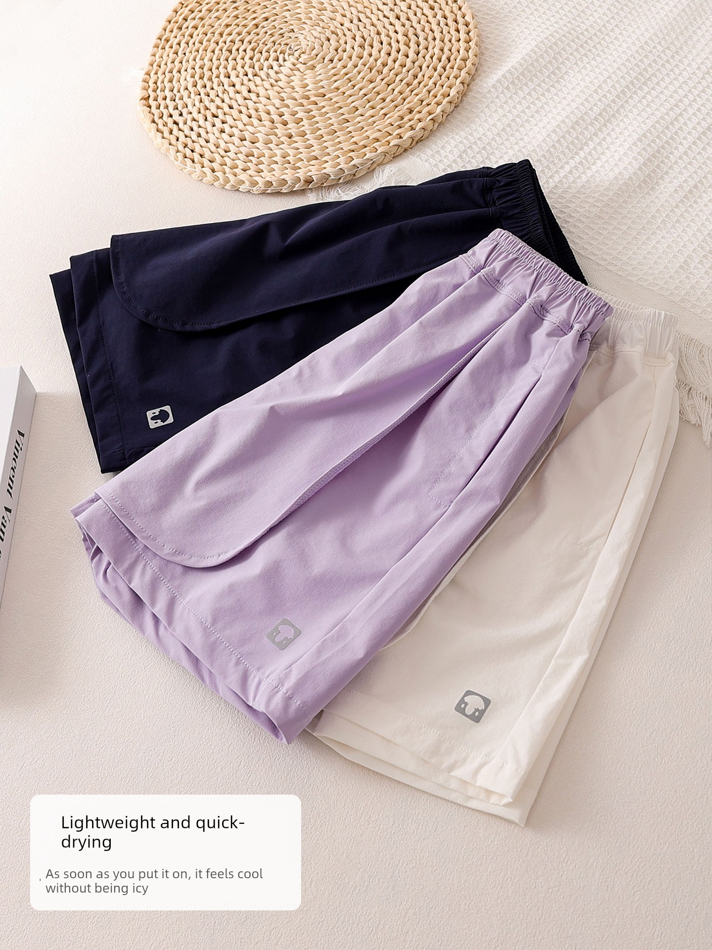 Girls' Shorts Summer 2026 New Style Children's Sports Skirt Pants for Older Girls Stylish Quick-Dry Five-Point Wide-Leg Hot Pants Thin — 3