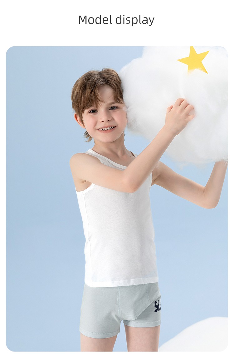 Ying Bo Lun Pure Cotton Kids Children's Summer Vest — 16