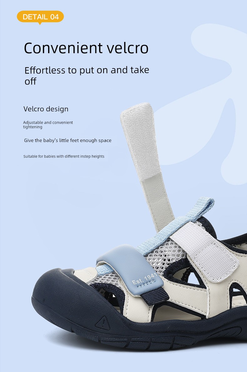 Jeep Children's Closed-Toe Sandals for Boys, Summer Water Shoes, 2026 New Model, Suxi Shoes for Girls, Non-Slip Beach Shoes — 17