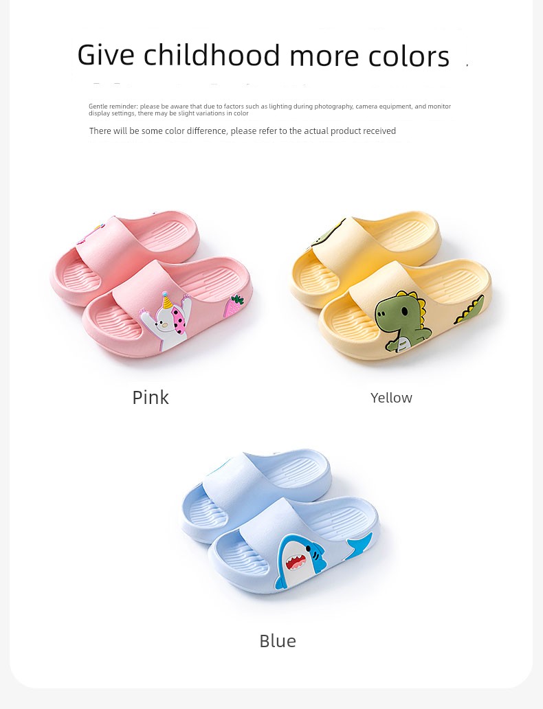 Pig Daddy Boys' Slippers Summer Children's Slippers Indoor Home Non-Slip Bathing Little Girl Baby Parent-Child Slippers — 15