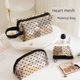 Mesh love storage bag for women portable makeup bag lipstick bag makeup bag large capacity travel toiletry bag