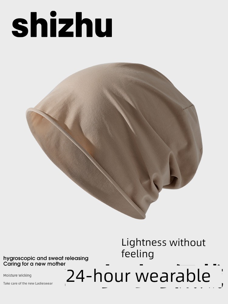 Confinement Cap Spring and Summer Thin Maternity Confinement Hat May June April Windproof Toque — 2