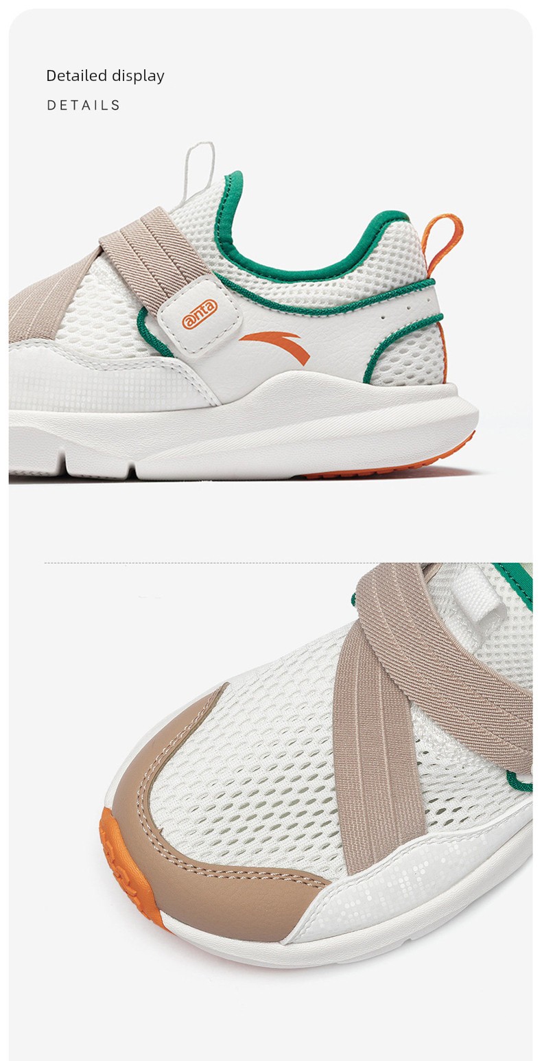 Slip-On Shoes | Anta Kidsren's Running Shoes for Boys and Girls, 2026 Autum New Running Shoes, Sports Lightweight Shoes — 34