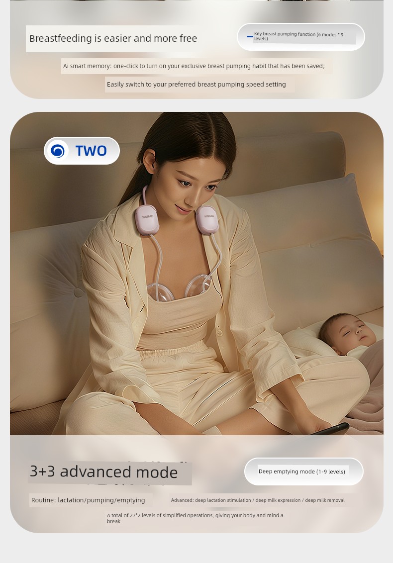 Bebebao Hands-Free Double-Sided Electric Breast Pump Fully Automatic Single-Sided Portable Breast Pump Neck-Hanging Type — 13