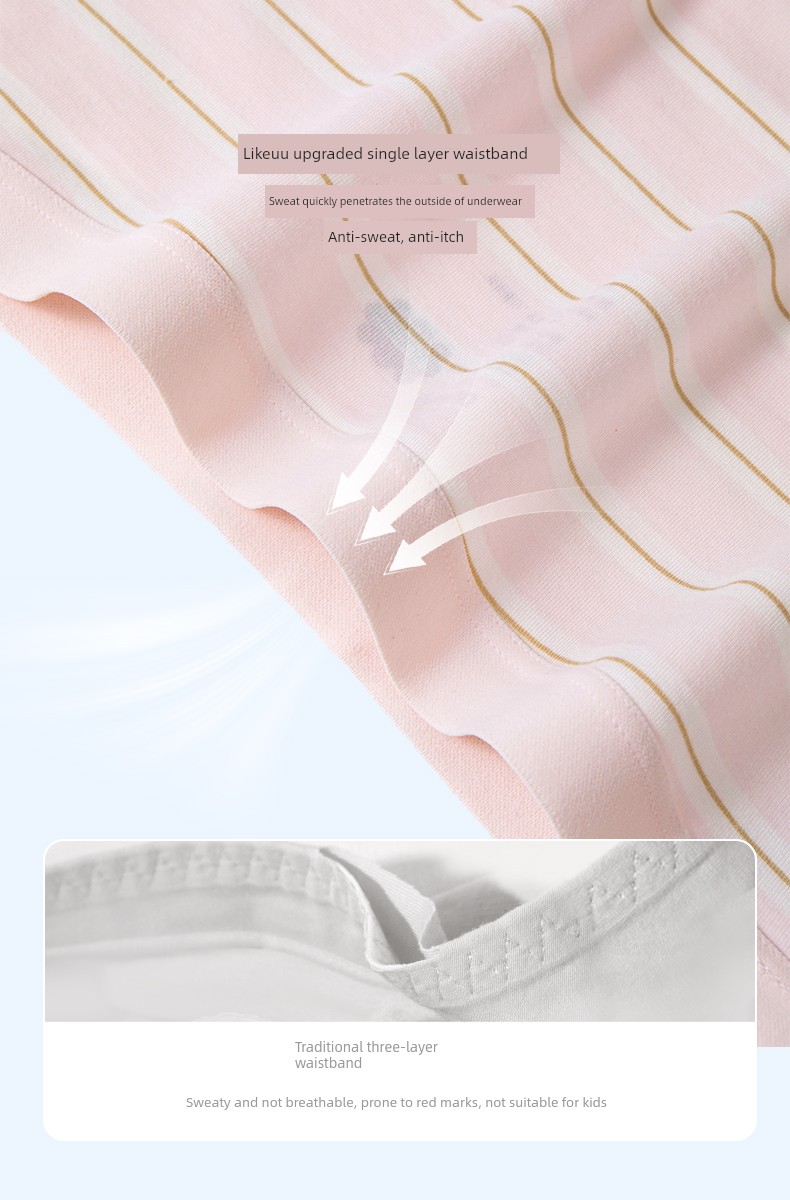 【Likeuu Special Offer】Ubras' Likeuu Children's and Adult Pure Cotton/Modal Underwear 5-Pack Dr — 36